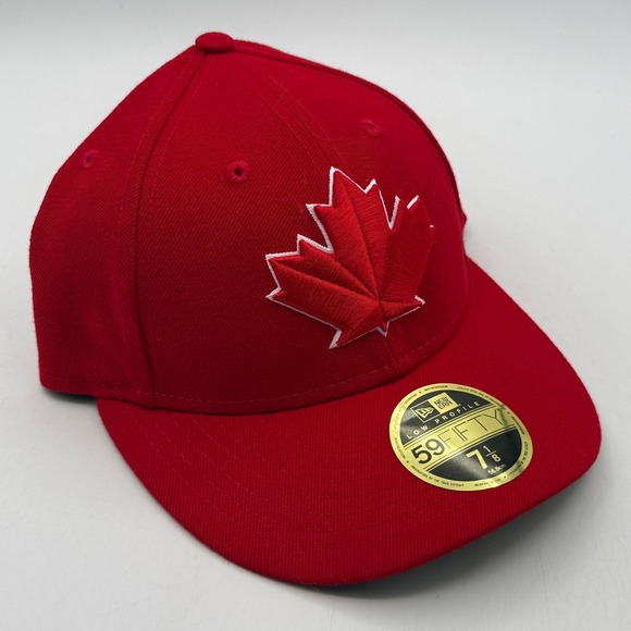 New Era Other - New Era Toronto Blue Jays 59FIFTY Low Profile Hat Mens 7 1/8 Red MLB 70360680